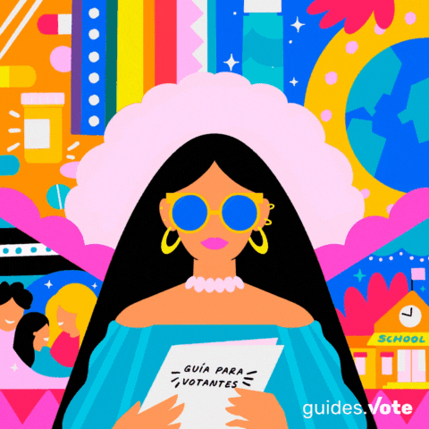 Fashionable Girl Spanish GIF